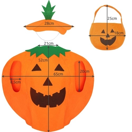 Halloweenschaukel Kürbiskostüm für Kinder