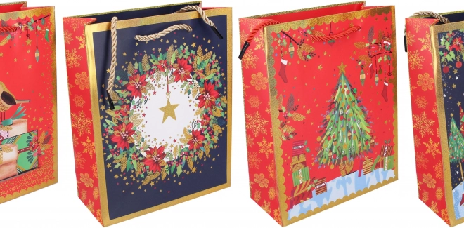 Geschenktasche Weihnachten Groß 42x31x12 cm