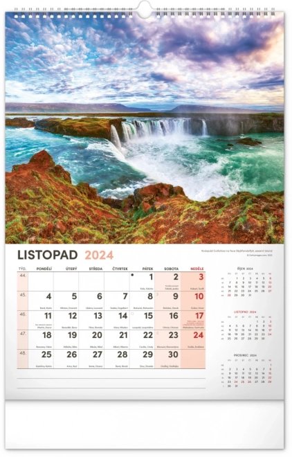 Wandkalender Landschaft 2024