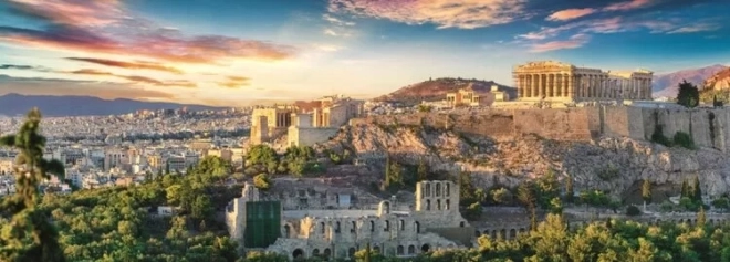 Panoramisches Puzzle Akropolis Athen 500 Teile