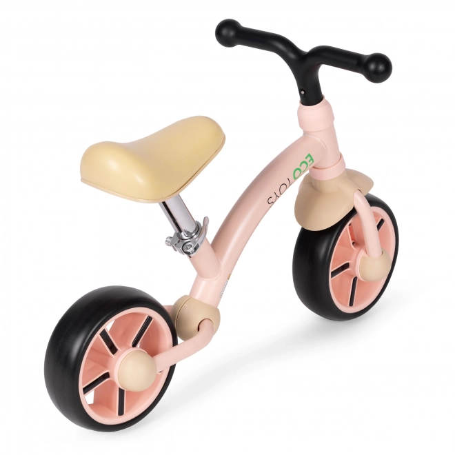 Laufrad für Kinder mit EVA-Rädern in Rosa von Ecotoys