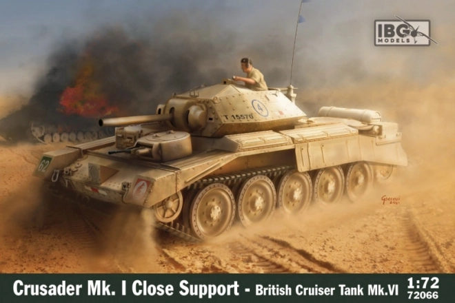 Modell von Crusader Mk.I CS britischer Unterstützungspanzer