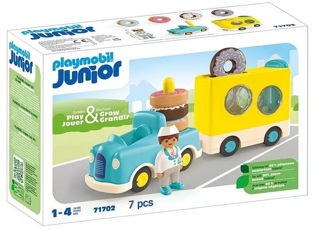 Spielset Figuren Junior Verrückter Donut-Truck mit Stapel- und Sortierfunktion