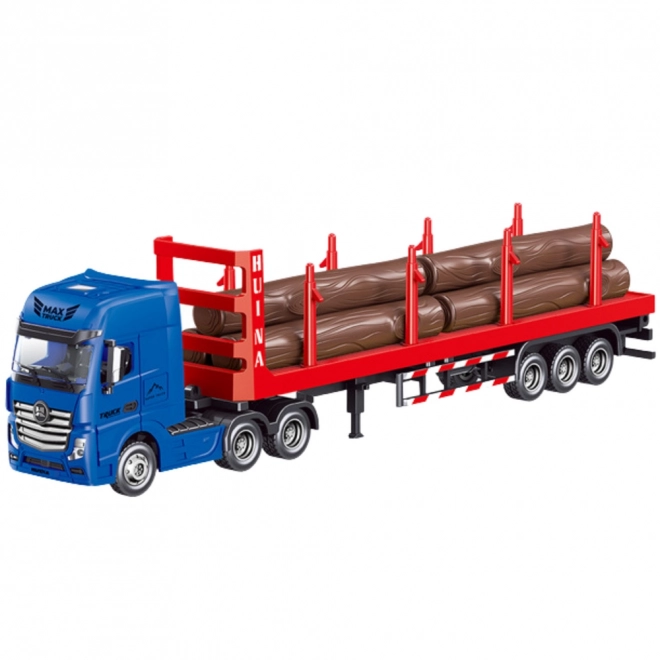 LKW für Holztransport Huina rot