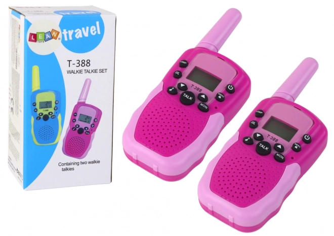 Walkie-Talkies für Kinder in Rosa mit 3 km Reichweite