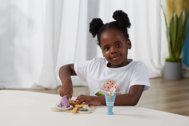 Holz Mittagessenset für Kinder