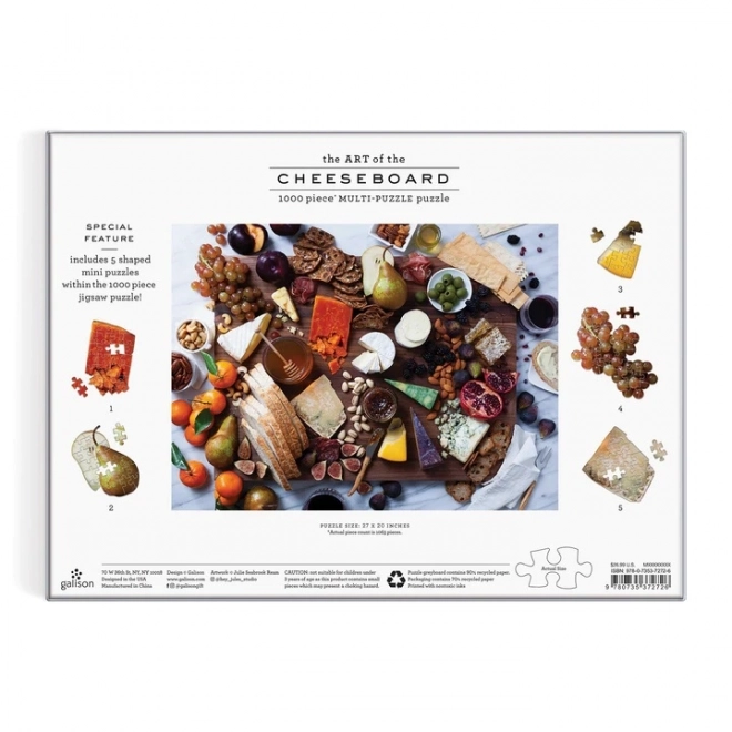 Galison Puzzle Käse-Degustationsbrett 1000 Teile