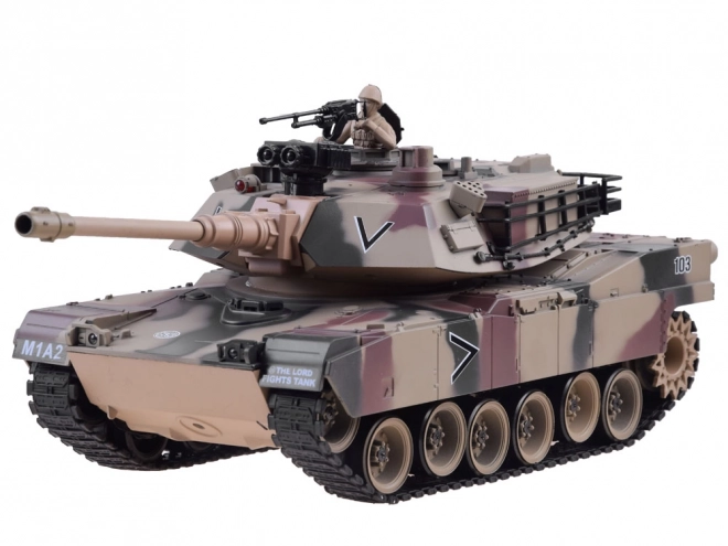 Ferngesteuerter US M1A2 Panzer mit Schussfunktion 1:18