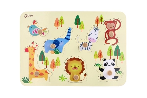 Puzzle-Formspiel Zoo aus Holz