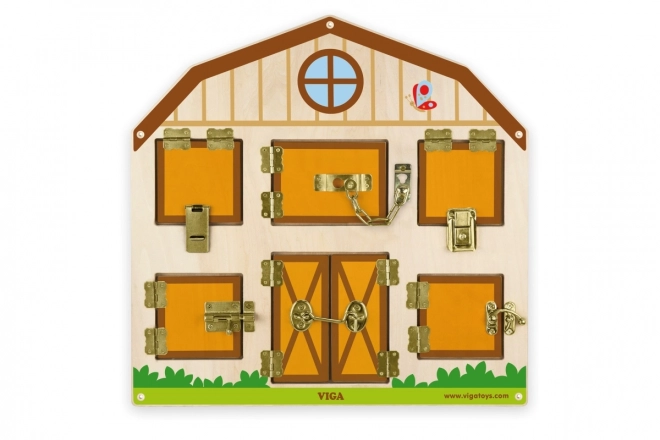 Holzspiel - Verschließen und Öffnen