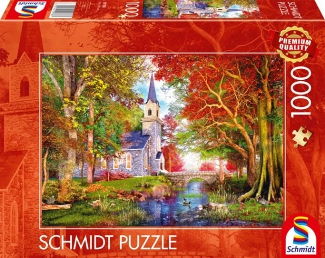 Schmidt Puzzle Herbstkapelle 1000 Teile