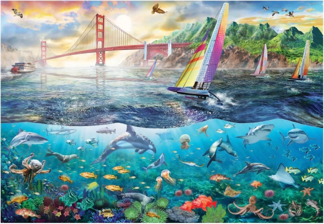 Puzzle San Francisco Brücke 2000 Teile