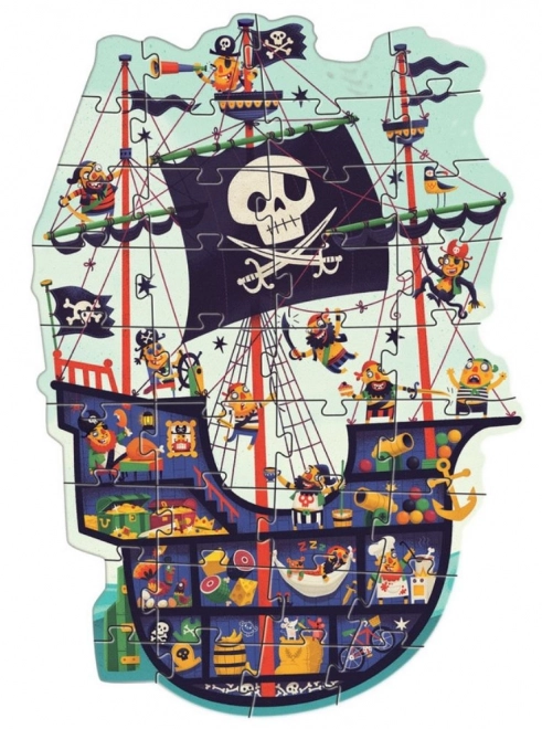 Bodenpuzzle Piratenschiff 36 Teile