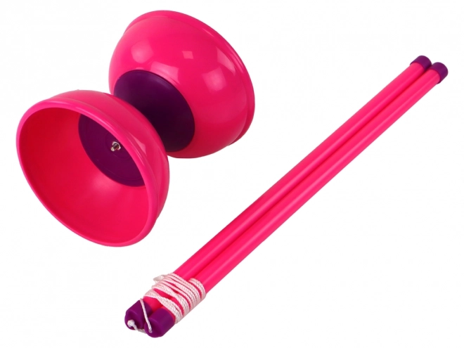 Geschicklichkeitsspiel Jojo Jonglieren Diabolo Rosa