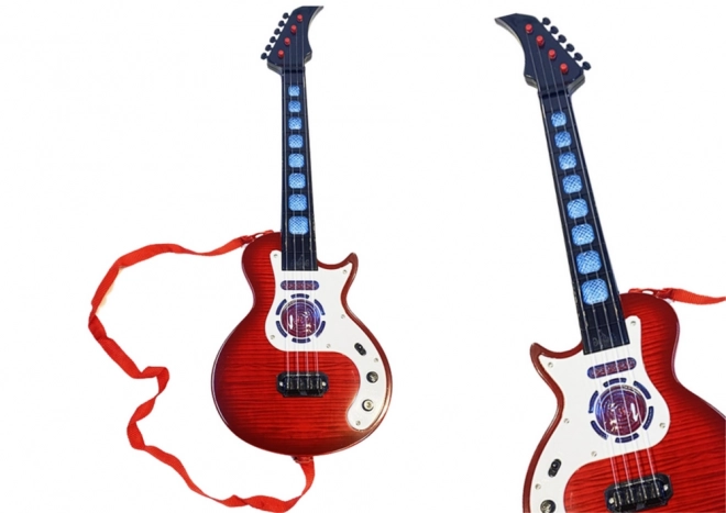 elektrische kindergitarre mit licht und melodien rot