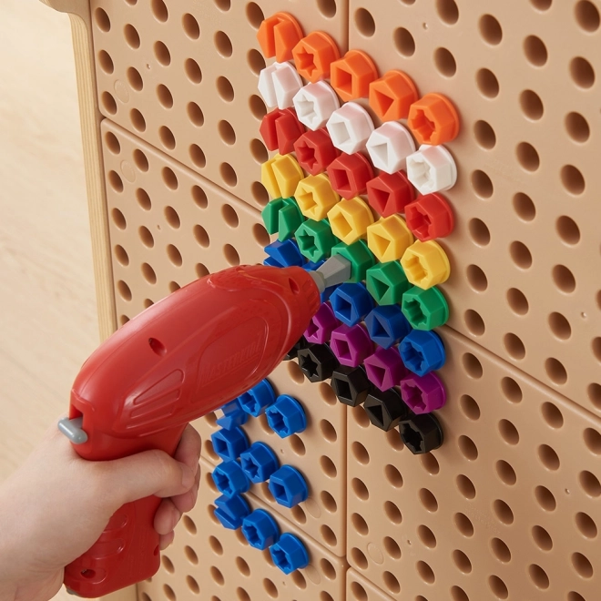 Bunte Schrauben für die Masterkidz Kreativtafel