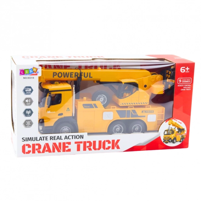 Ferngesteuerter Kran mit Haken RC 2.4G 9CH Gelb