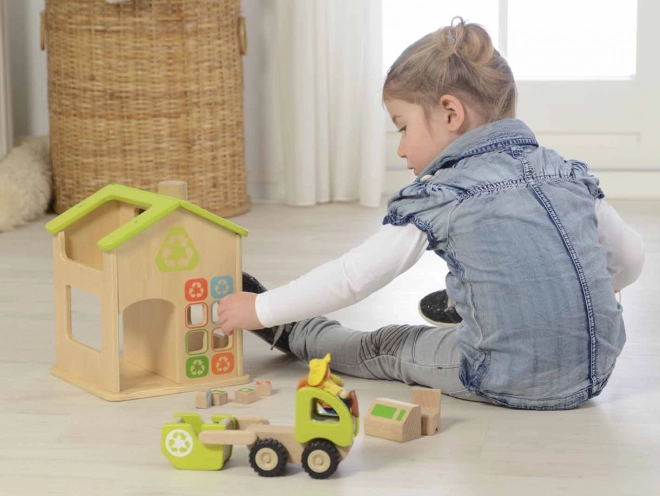 Masterkidz Holzspielset Recyclingstation