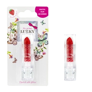 Lukky Glitzer Lippenstift Erdbeer