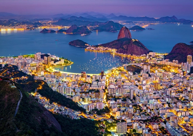 Puzzle Rio de Janeiro bei Nacht - 1000 Teile