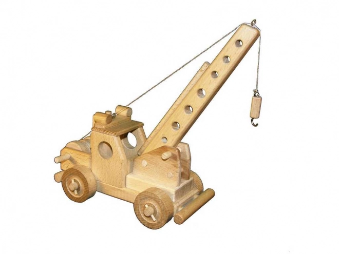 Kranwagen aus Holz