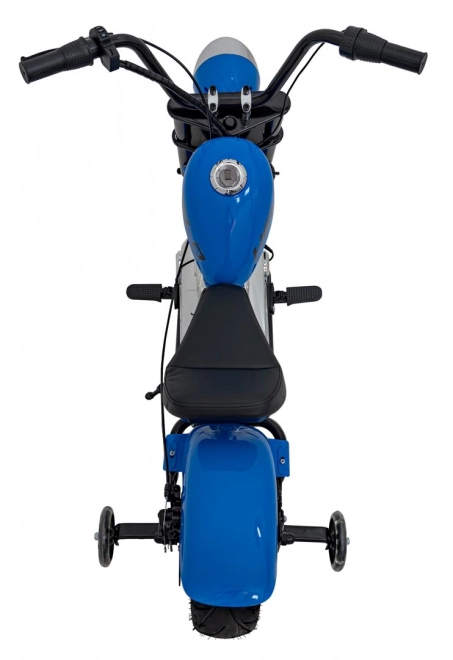 Motorrad Chopper Warrior Blau