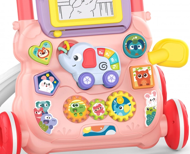 Interaktiver Baby-Lauflernwagen mit Musik und Maltafel