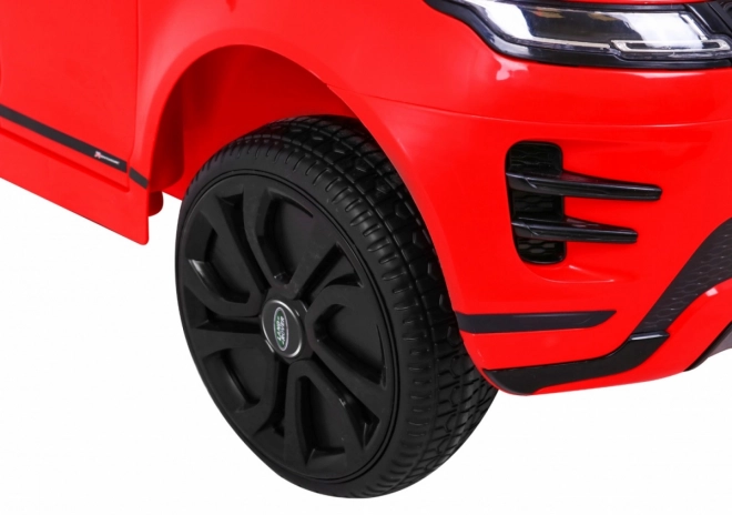 Elektrisches Auto Range Rover Evoque rot