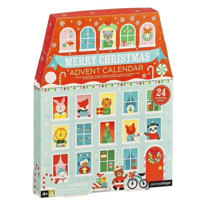 Adventskalender mit Figuren von Petit Collage