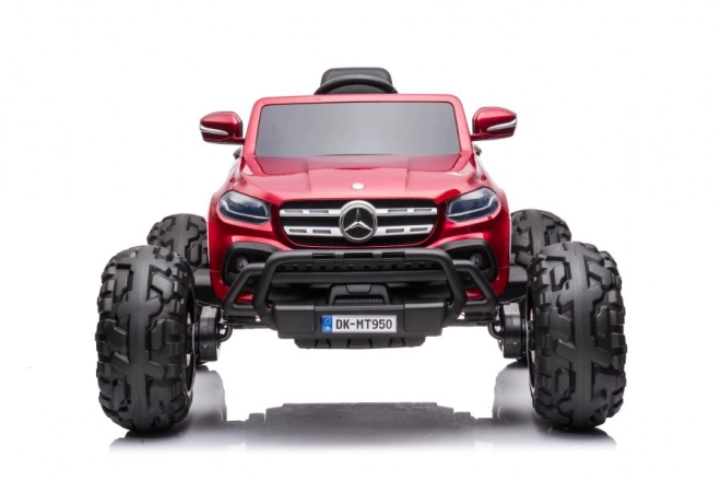 Elektrisches Auto Mercedes 4x4 Rot Lackiert