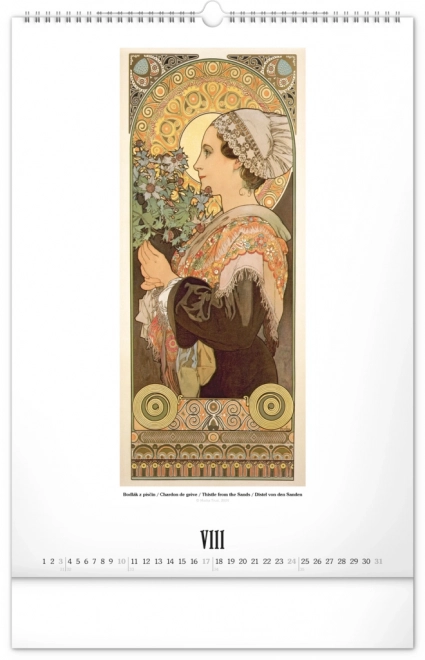 Wandkalender Alfons Mucha 2025