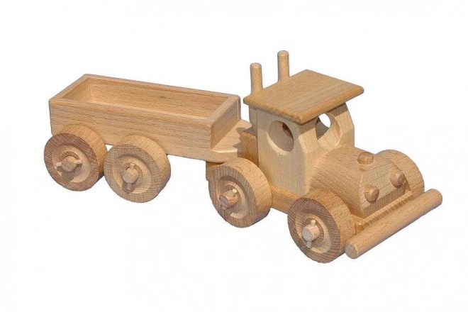 Holzauto mit Ladekasten