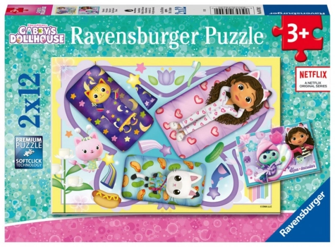 Ravensburger Kinderpuzzle Katis Katzenhaus 2x12 Teile