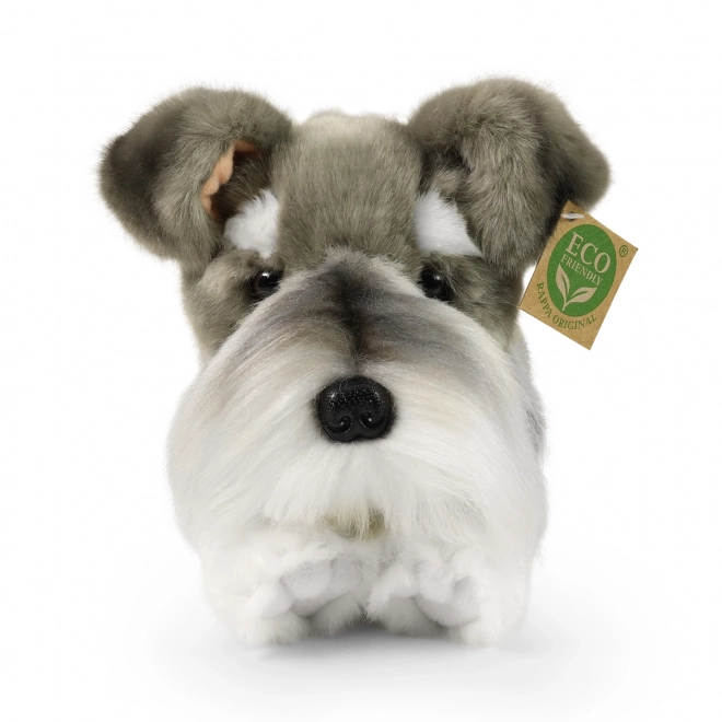 Plüschhund Schnauzer liegend umweltfreundlich 28 cm