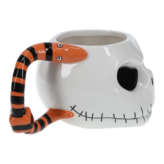 Keramiktasse im 3D-Design von Nightmare Before Christmas