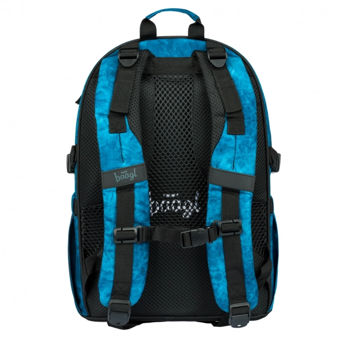 Baagl 3er Set: Rucksack, Federmäppchen und Beutel Ocean