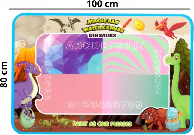 Woopie magische XXL-Wasserzeichenmatte mit Stempeln und Zahlen 100 cm