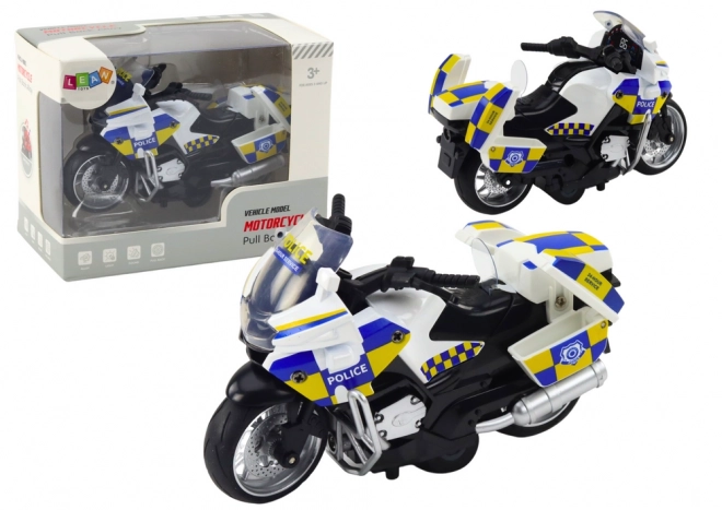 Polizeimotorrad Reibungsantrieb mit Licht und Ton