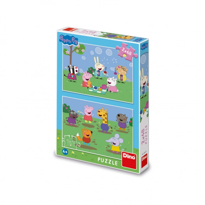 Peppa Wutz und Freunde Puzzle - 2x48 Teile