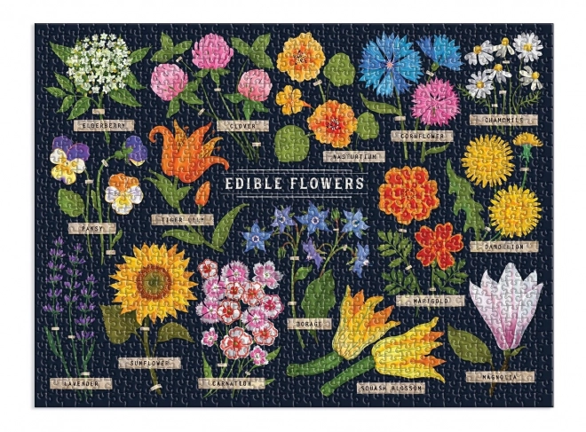 Galison Puzzle Essbare Blumen 1000 Teile