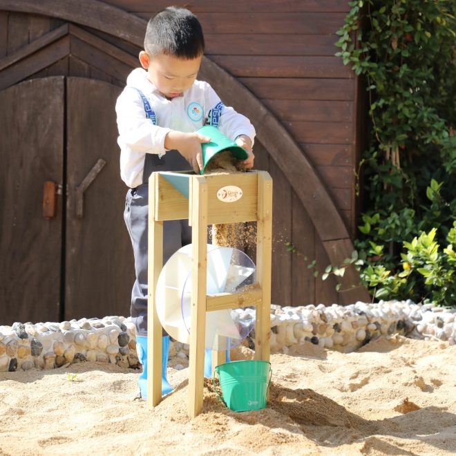 Mühle für Sandkastenspiele aus Holz