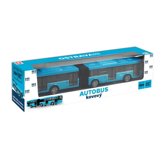 Metall-Gelenkbus DPO Ostrava Blau 18 cm