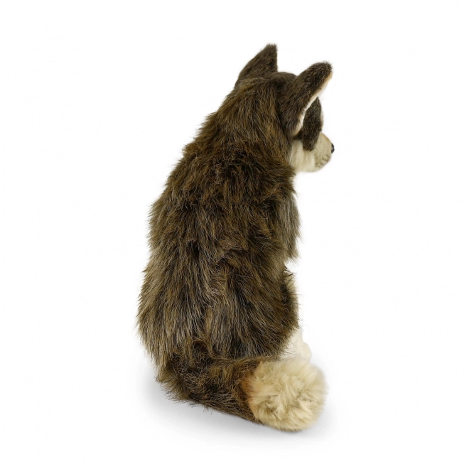 Eco-Freundlicher Sitzender Plüschwolf 28 cm