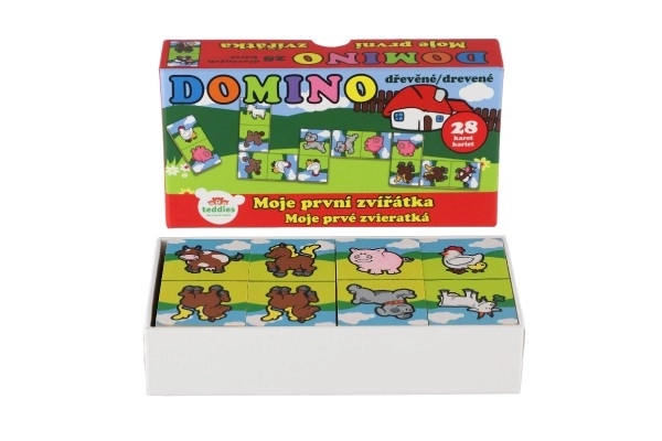 Mein Erstes Domino Tiere Holzspiel