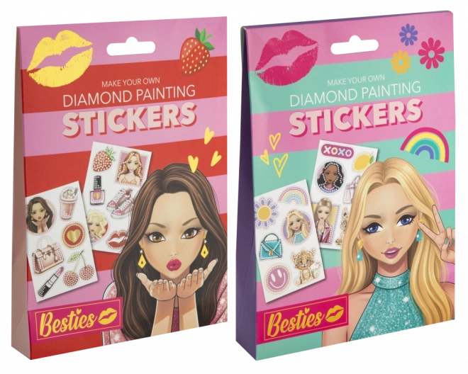Diamant-Malerei Besties - Aufkleber