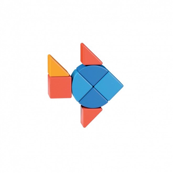 Magnetische Würfel Geomag Magicube Shapes - Tiere 9 Teile