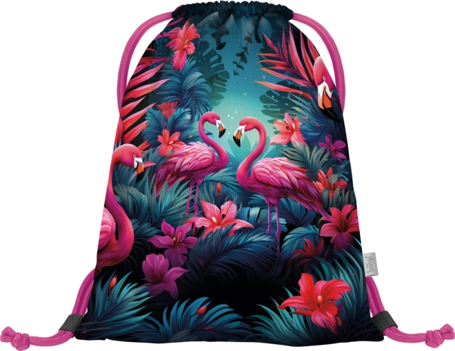 Baagl Beutel mit Flamingo-Motiv