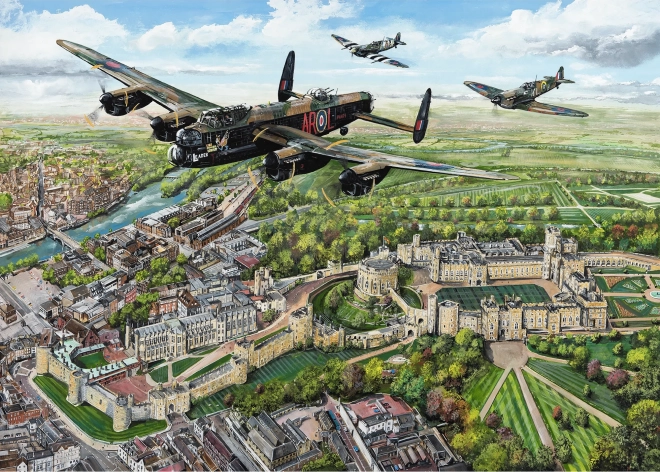 Puzzle Überflug über Windsor 1000 Teile GIBSONS