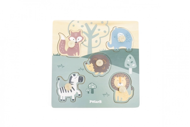 Polar B Puzzle mit Griffen