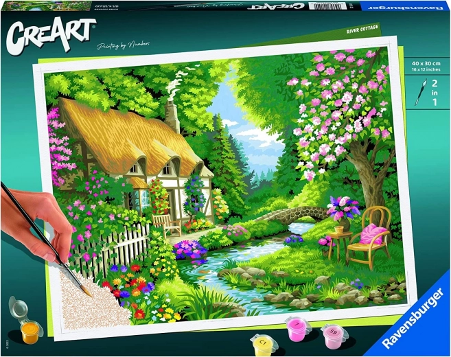 CreArt Premium B – Häuschen am Fluss